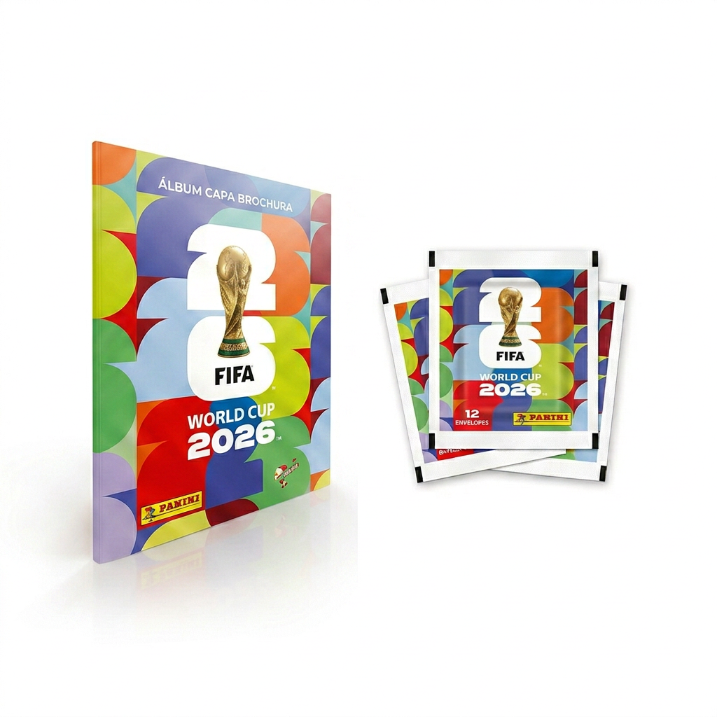 Álbum Brochura + 12 Envelopes — FIFA 2026™