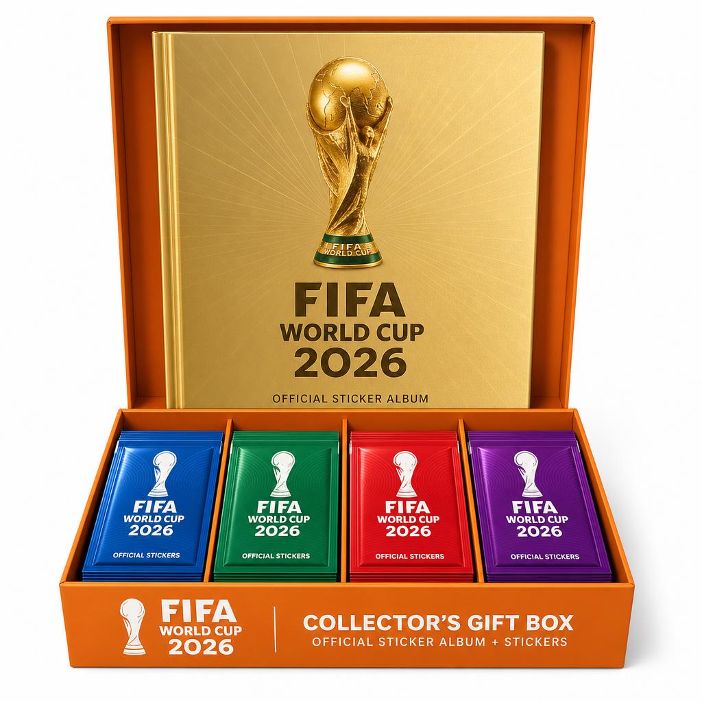 BOX Luva Premium Torcida — Álbum Ouro + 40 Envelopes